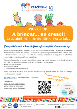 CERCIOEIRAS IP workshop a brincar eu cresci 22 abril 2025