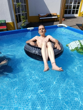 Participantes do CACI e da UR durante a Col&oacute;nia de F&eacute;rias de Ver&atilde;o da CERCIOEIRAS