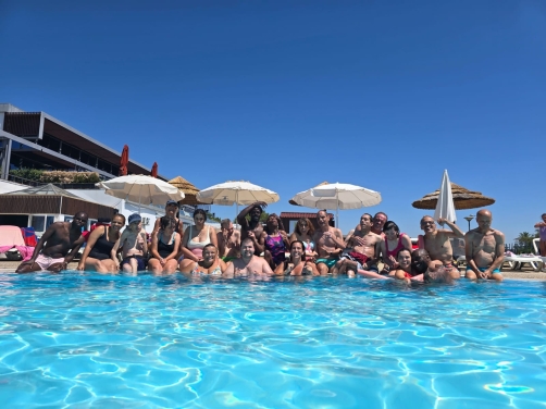 Participantes do CACI e da UR durante a Col&oacute;nia de F&eacute;rias de Ver&atilde;o da CERCIOEIRAS