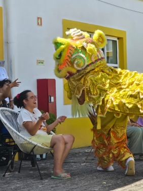 Participantes do CACI e da UR durante a Col&oacute;nia de F&eacute;rias de Ver&atilde;o da CERCIOEIRAS