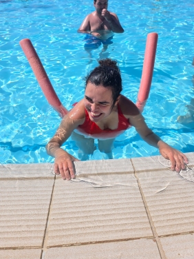 Participantes do CACI e da UR durante a Col&oacute;nia de F&eacute;rias de Ver&atilde;o da CERCIOEIRAS